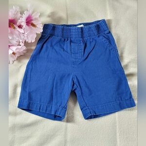 Alex & Jack Toddler Boys Blue Elastic Waistband Flat Front Shorts Size 4T EUC